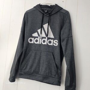 Adidas gray hoodie sweater